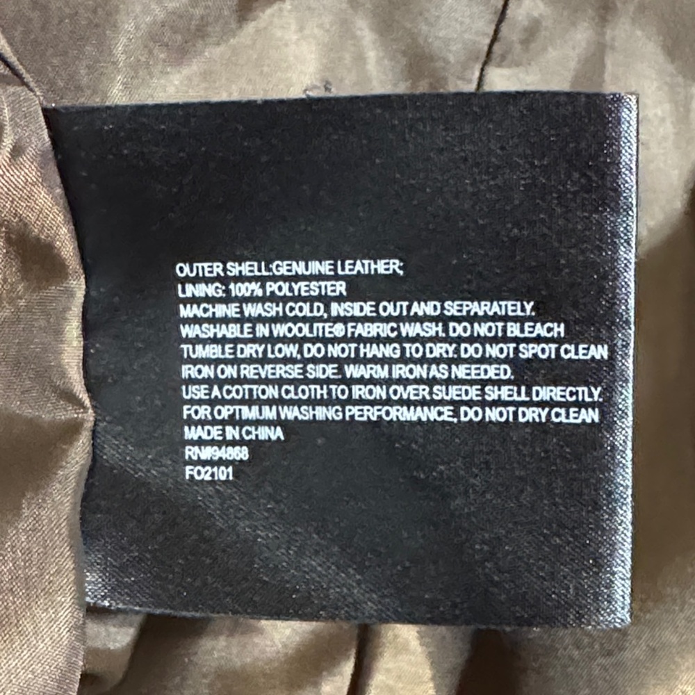 Nordstrom’s Bernardo Dark Brown Suede Leather Jacket - Picture 6 of 6